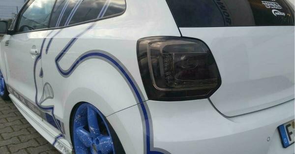 LED Upgrade Design Rückleuchten für VW Polo 6R 09-14 schwarz/rauch
