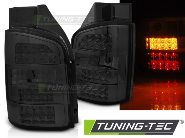 LED Upgrade Design Rückleuchten für VW T5 03-09 schwarz/rauch (Doppeltürer)