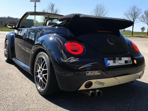 LED Lightbar Design Rückleuchten für VW New Beetle 98-05 rot/klar mit dynamischem LED Blinker
