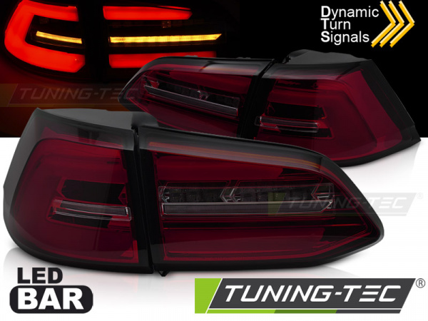 VOLL LED Upgrade Design Rückleuchten Set für VW Golf 7 (VII) Variant (Kombi) 12-17 rot/rauch mit dynamischem LED Blinker