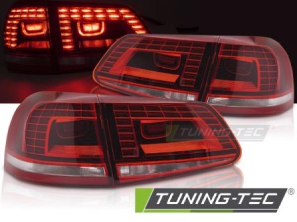 LED Upgrade Design Rückleuchten Set passend für VW Touareg 2 (II) 14-18 rot/klar