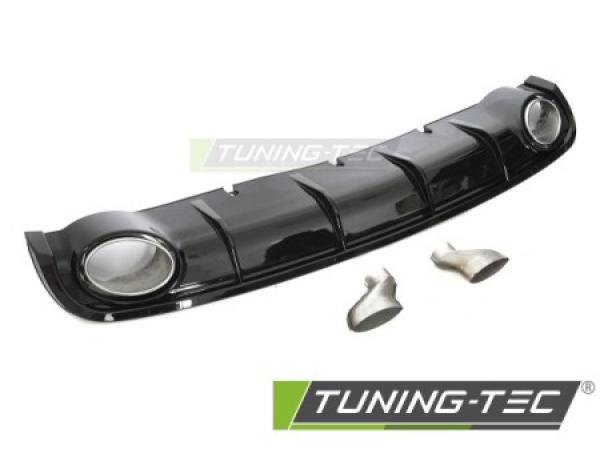 Upgrade Sport Design Heck Diffusor passend für Audi A6 C7 (4G) Lim+Avant 11-14 Hochglanz schwarz