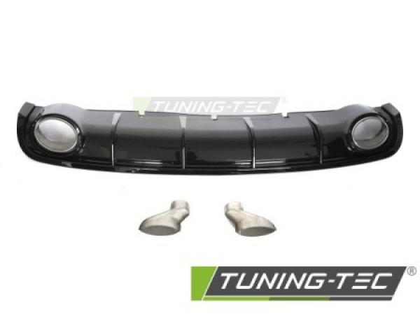 Upgrade Sport Design Heck Diffusor passend für Audi A6 C7 (4G) Lim+Avant 11-14 Hochglanz schwarz