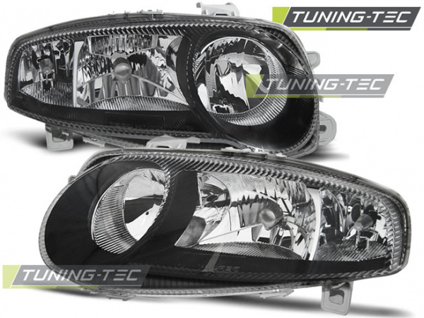 Upgrade Design Scheinwerfer für Alfa Romeo147 01-04 schwarz mit Nebelscheinwerfern