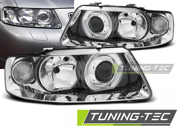 Upgrade Design Scheinwerfer für Audi A3 8L Facelift 00-03 chrom