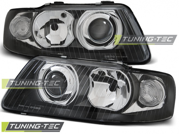 Upgrade Design Scheinwerfer für Audi A3 (8L) Facelift 00-03 schwarz