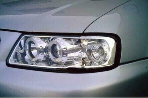 Angel Eyes Scheinwerfer für Audi A3 (8L) 96-00 chrom