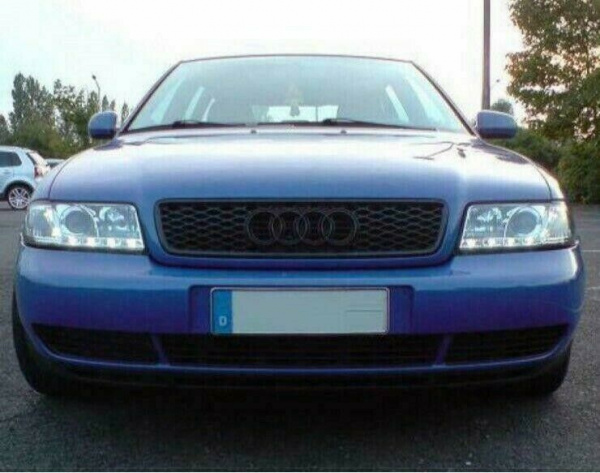 LED Tagfahrlicht Design Scheinwerfer für Audi A4 B5 94-98 chrom