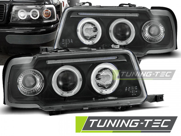 Angel Eyes Scheinwerfer für Audi 80 B4 91-96 schwarz