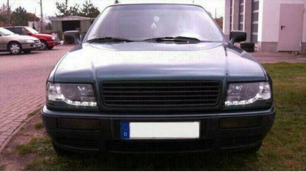 LED Tagfahrlicht Design Scheinwerfer für Audi 80 B4 91-96 schwarz