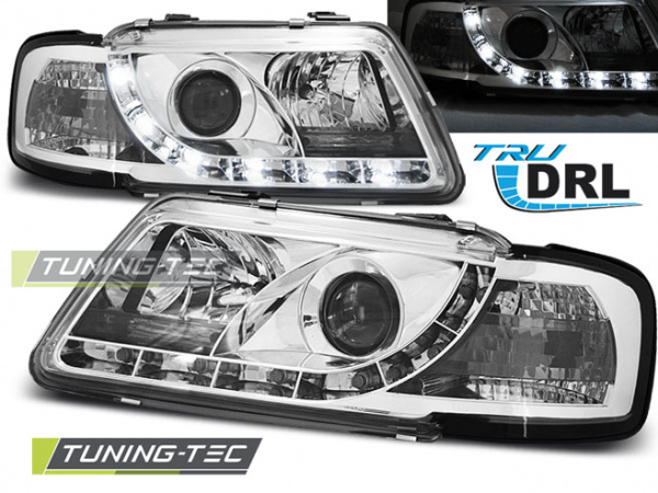 LED Tagfahrlicht Scheinwerfer für Audi A3 8L 96-00 chrom