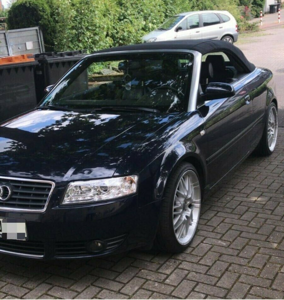 LED Tagfahrlicht Design Scheinwerfer für Audi A4 B6 00-04 chrom