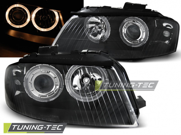 Upgrade Design Eyes Scheinwerfer für Audi A3 (8P) 04-08 schwarz