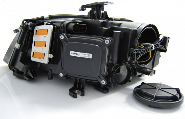 LED Tagfahrlicht Scheinwerfer für Audi A4 B8 08-11 schwarz