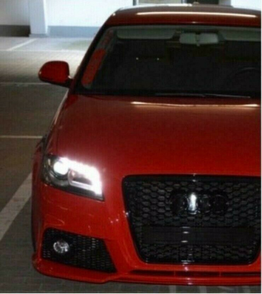 LED Tagfahrlicht Scheinwerfer für Audi A3 8P 08-12 schwarz
