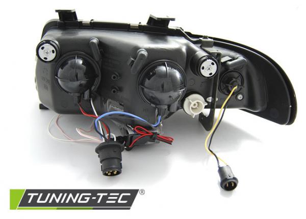 LED Angel Eyes Scheinwerfer für Audi A4 B5 94-98 schwarz CCFL