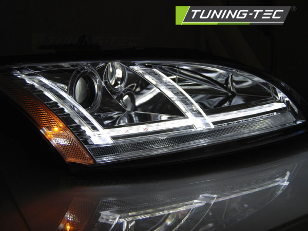 XENON LED Tagfahrlicht Scheinwerfer für Audi TT 8J 06-10 chrom
