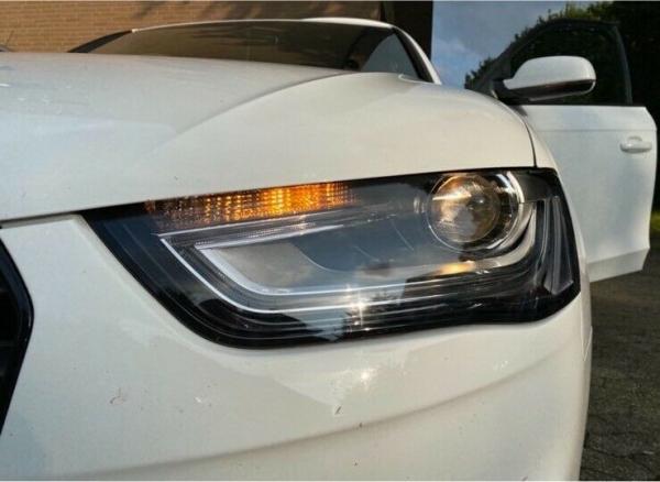 LED Tagfahrlicht Scheinwerfer für Audi A4 B8 Facelift 12-15 schwarz