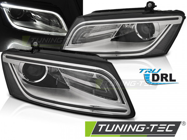 LED Tagfahrlicht Scheinwerfer für Audi Q5 12-17 chrom