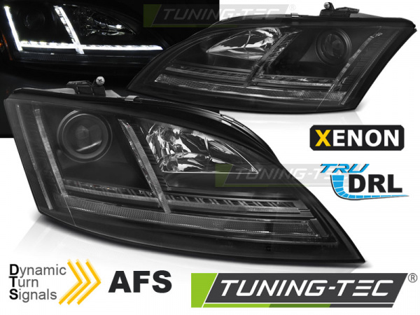 XENON LED Tagfahrlicht Scheinwerfer für Audi TT 8J 06-10 schwarz mit Kurvenlicht