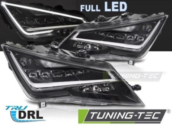 VOLL LED Upgrade Design Scheinwerfer Set passend für Seat Leon (III) 5F 12-16 schwarz