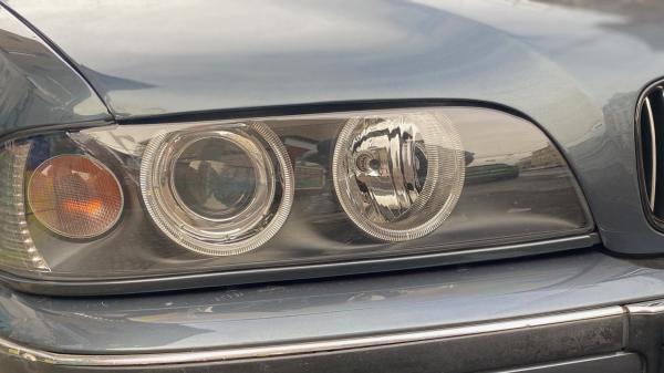 Xenon LED Angel Eyes Scheinwerfer für BMW 5er E39 Facelift 95-03 schwarz