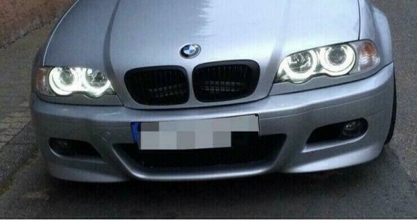 CCFL Angel Eyes Scheinwerfer für BMW 3er E46 01-05 chrom Set