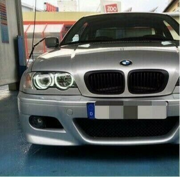 CCFL Angel Eyes Scheinwerfer für BMW 3er E46 01-05 chrom Set