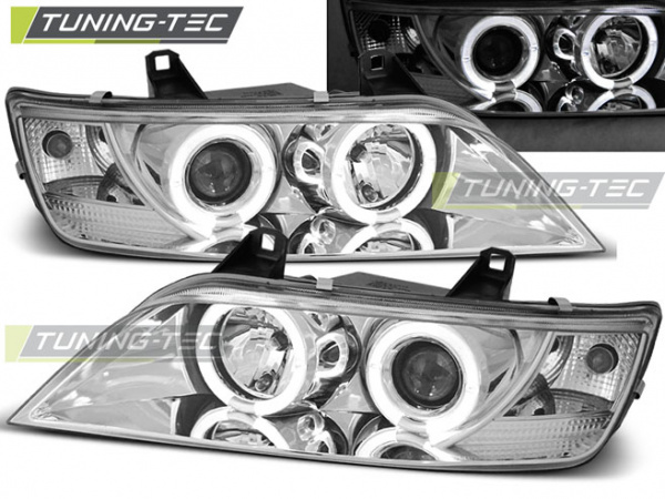 LED Angel Eyes Scheinwerfer für BMW Z3 96-02 chrom
