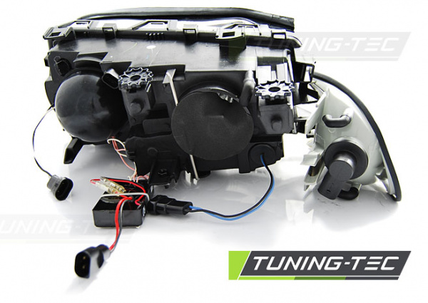 CCFL Angel Eyes Scheinwerfer für BMW 3er E46 Coupe / Cabrio 99-03 chrom Set