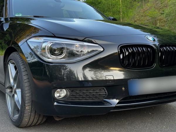 LED Tagfahrlicht Angel Eyes Scheinwerfer für BMW 1er F20/F21 11-14 schwarz