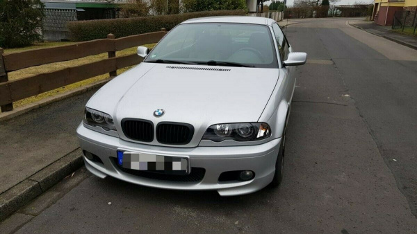 CCFL Angel Eyes Scheinwerfer für BMW 3er E46 Coupe / Cabrio 99-03 schwarz Set