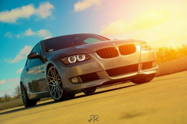 3D Xenon LED Tagfahrlicht Angel Eyes Scheinwerfer für BMW 3er Coupe/Cabrio E92/E93 06-10 schwarz