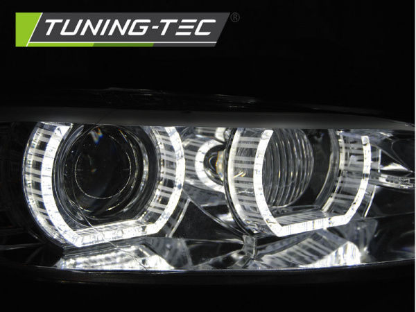 3D Xenon LED Tagfahrlicht Angel Eyes Scheinwerfer für BMW 3er Coupe/Cabrio E92/E93 06-10 chrom