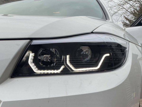 3D LED Angel Eyes Scheinwerfer für BMW 3er E90/E91 05-08 schwarz mit LED Blinker