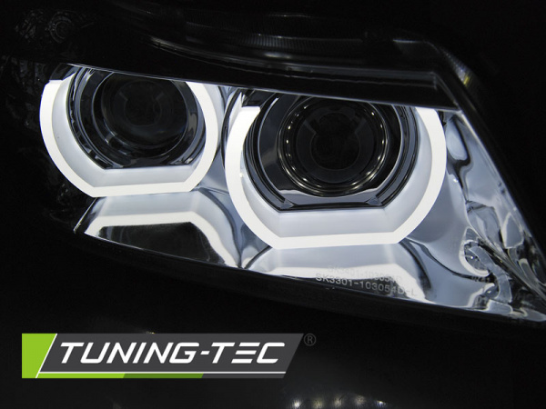 Xenon LED Tagfahrlicht Angel Eyes für Scheinwerfer BMW 3er E90/E91 09-11 chrom