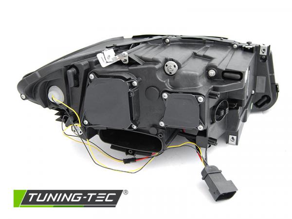 Upgrade Scheinwerfer LED Angel Eyes für BMW 5er F10/F11 Lim./Touring 13-16 schwarz dynamisch