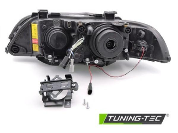 Xenon Angel Eyes Scheinwerfer für BMW 5er E39 Facelift (LCI) 00-03 schwarz (DEPO)