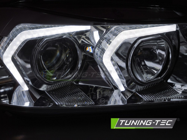 UPGRADE Design LED Angel Eyes Scheinwerfer Set für BMW 3er E90/E91 05-08 chrom mit LED Blinker