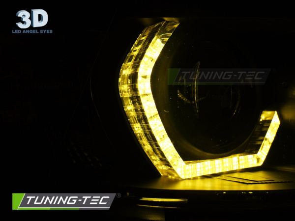 Upgrade "Y-Light" LED Tagfahrlicht Angel Eyes Scheinwerfer Set für BMW 3er F30/F31 11-15 chrom