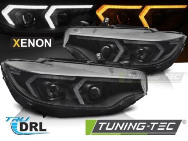 Upgrade Design Xenon LED Tagfahrlicht Scheinwerferset für BMW 4er F32/F33 Coupe/Cabrio  13-17 schwarz