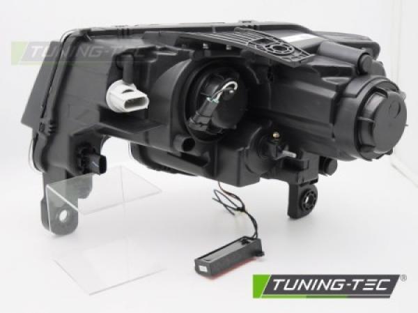 LED Tagfahrlicht Design Scheinwerfer Set für Jeep Grand Cherokee WK2 16-21 schwarz