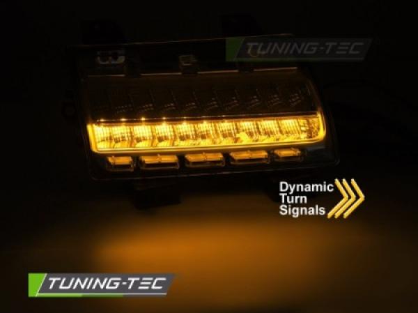 Upgrade LED Frontblinker / Tagfahrlicht Kombination für Chrysler Jeep Wrangler JL 18-23 schwarz/rauch