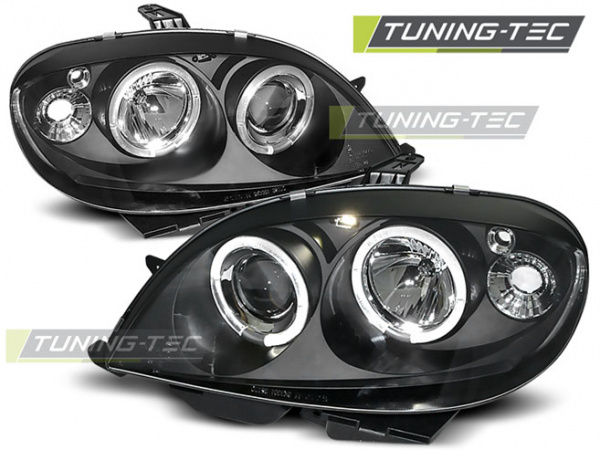 LED Angel Eyes Scheinwerfer für Citroen Saxo 99-03 schwarz