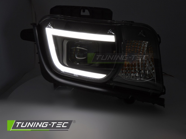 LED Tagfahrlicht Design Scheinwerfer Set für Chevrolet Camaro 09-13 schwarz