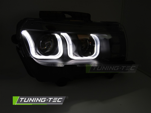 LED Tagfahrlicht Design Scheinwerfer Set für Chevrolet Camaro 13-16 schwarz