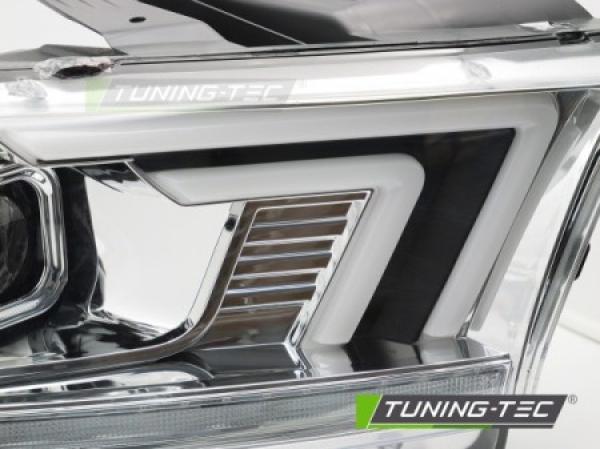 LED Tagfahrlicht Design Scheinwerfer Set für Dodge Durango 10-13 chrom mit dyn. Blinker
