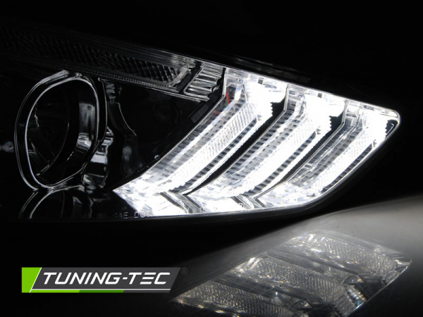 LED Tagfahrlicht Scheinwerfer für Ford Focus MK3 Facelift 14-18 chrom mit dynamischem LED Blinker