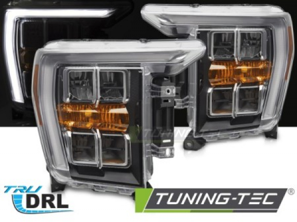 Upgrade Design LED Tagfahrlicht Scheinwerfer Set für Ford F150 MK14 20-23 schwarz