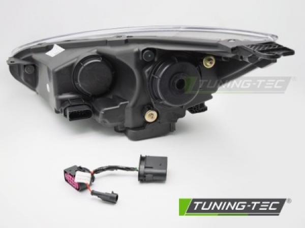 LED Tagfahrlicht Scheinwerfer Set für Ford Focus MK3 Facelift 14-18 schwarz mit dyn. Blinker
